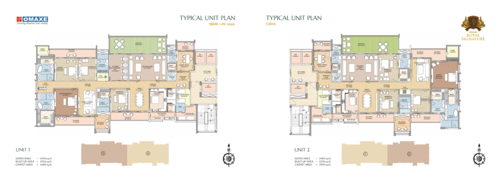 Omaxe Signature Tower Layout