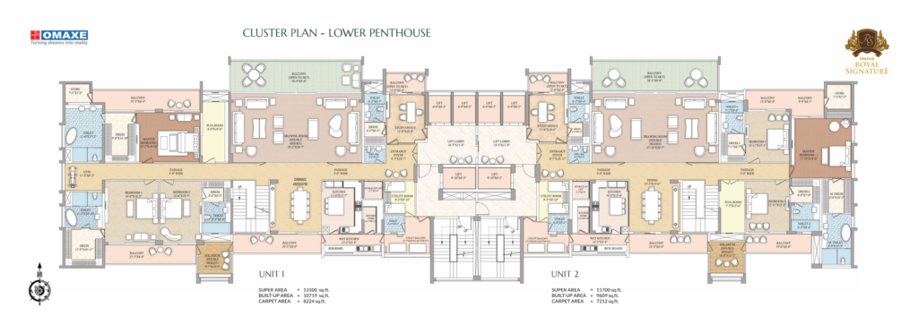 Omaxe Signature Tower Layout